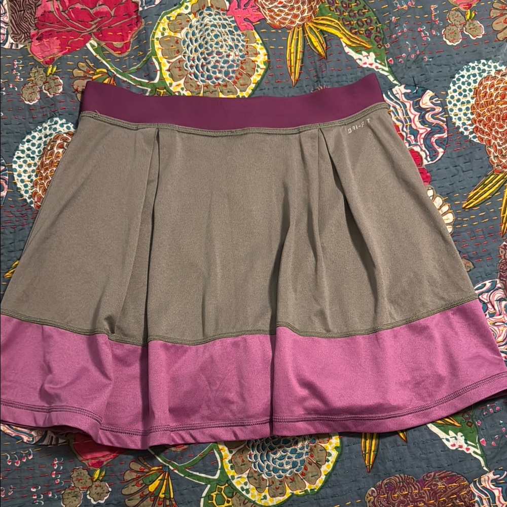 Nike Women's Two-Tone Skirt - Gray and Purple - Picture 2 of 5